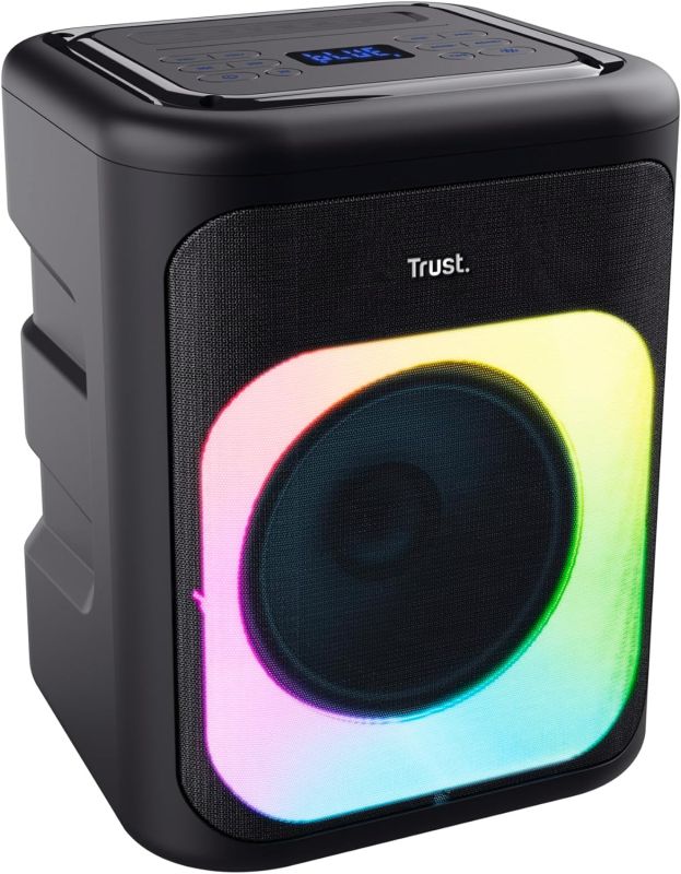 Портативная акустическая система Trust Azura 50Вт, 1.0, ВТ 5.2, TWS, MP3, IPX4, RGB, Черный