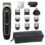 Триммер Rowenta Trim & Style для бороды, усов, головы и тела, сеть+акум., роторный мотор, насадок-11, чехол, титан.напыл., черно-серебрист.