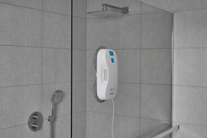Робот-пилосос для вікон Sencor, 3000Па, вода -0.06л, вологе прибирання, від мережі, білий