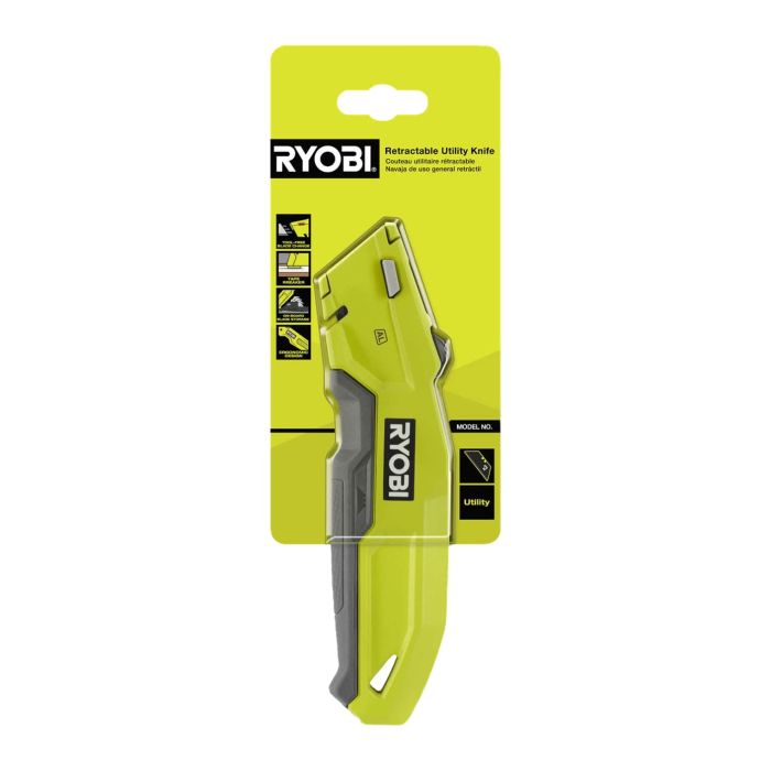 Нож строительный трапециевидный Ryobi RHCKF-1 3 лезвия корпус алюминий