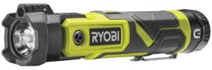 Фонарь ручной аккумуляторный Ryobi USB Lithium RLP4-120G 4В 2А·ч 640лм 3 функции освещения поворотная головка магнит 0.18кг