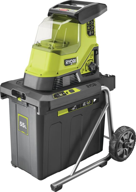 Подрібнювач садовий акумуляторний Max Power Ryobi RY36SHX40-0 36В 40мм 55л фреза низькошумний 18кг без АКБ та ЗП