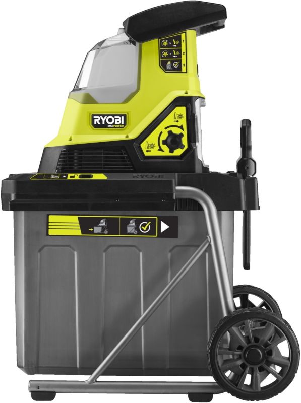 Подрібнювач садовий акумуляторний Max Power Ryobi RY36SHX40-0 36В 40мм 55л фреза низькошумний 18кг без АКБ та ЗП