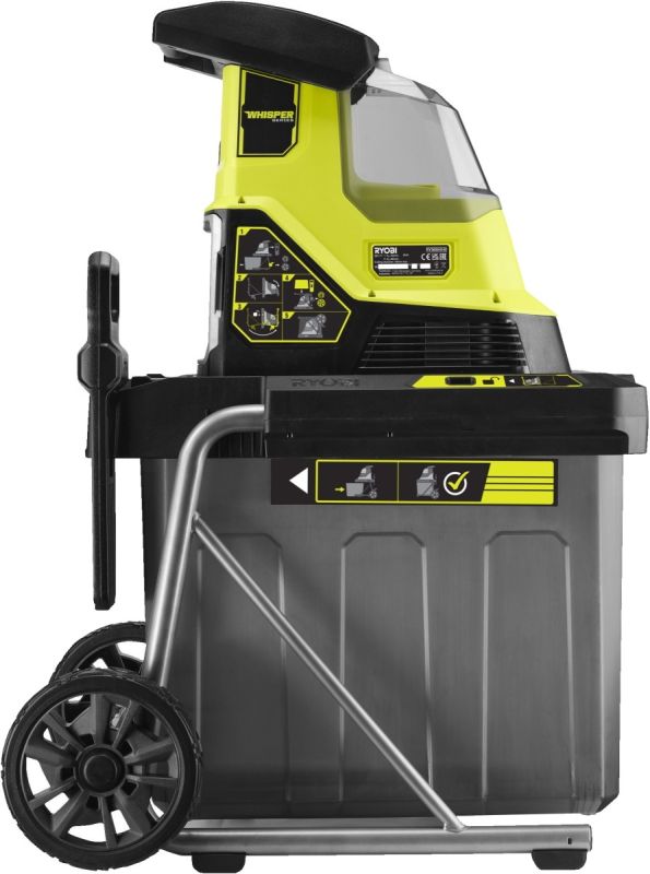 Подрібнювач садовий акумуляторний Max Power Ryobi RY36SHX40-0 36В 40мм 55л фреза низькошумний 18кг без АКБ та ЗП