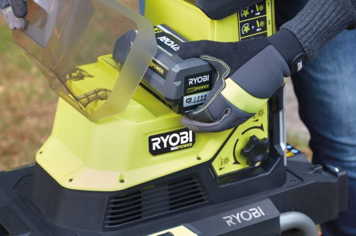 Подрібнювач садовий акумуляторний Max Power Ryobi RY36SHX40-0 36В 40мм 55л фреза низькошумний 18кг без АКБ та ЗП