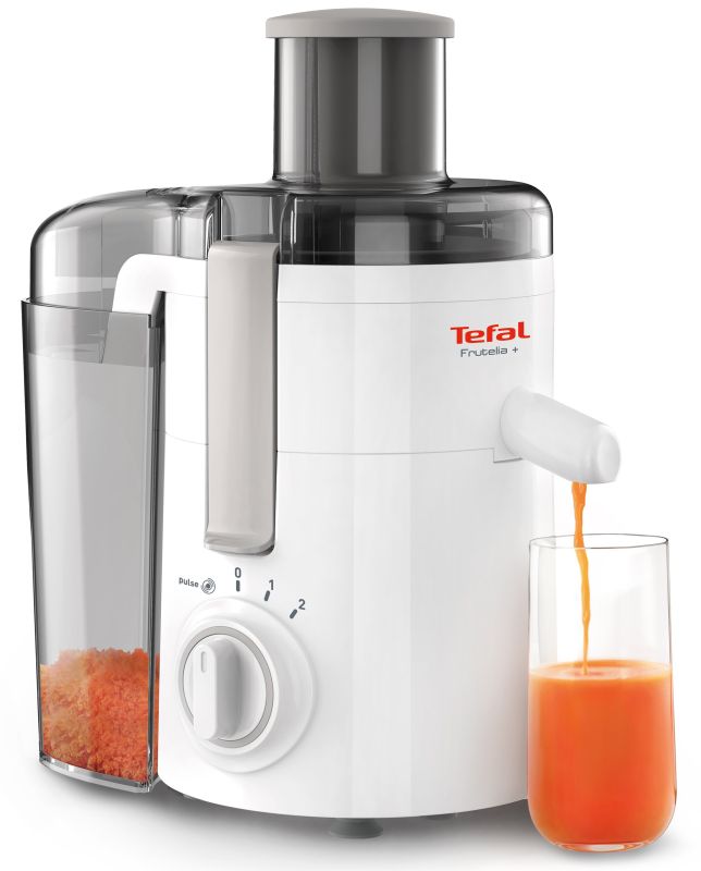 Соковитискач Tefal Frutelia + відцентрований 350Вт, чаша-0.95л, жмих-0.5л, пластик, біло-сірий