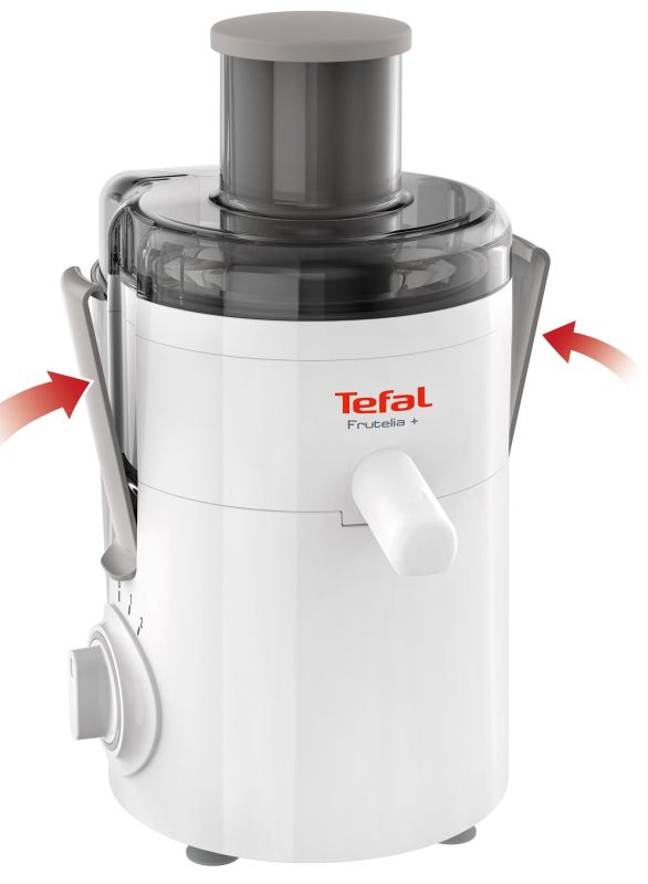 Соковитискач Tefal Frutelia + відцентрований 350Вт, чаша-0.95л, жмих-0.5л, пластик, біло-сірий