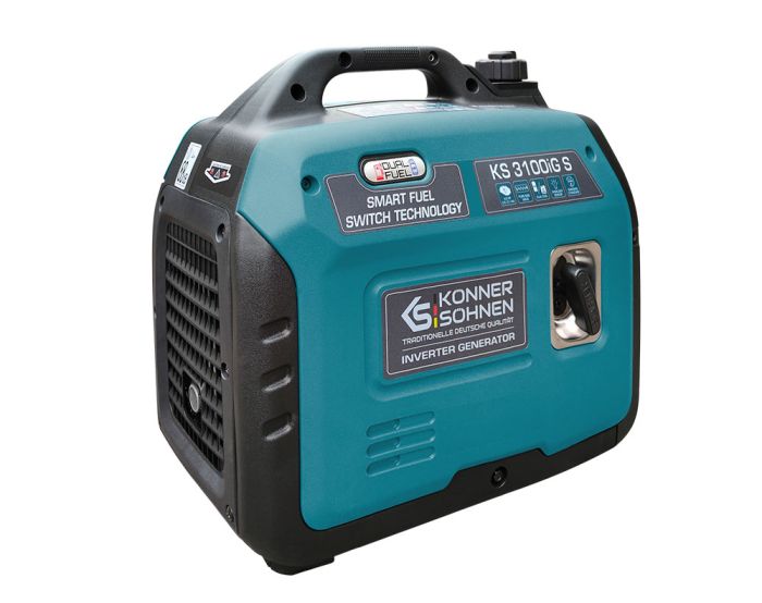Генератор газобензиновий інверторний Konner&Sohnen KS 3100iG S, 230В, 3.1кВт, ручний стартер, 22кг
