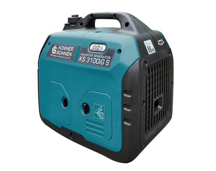 Генератор газобензиновий інверторний Konner&Sohnen KS 3100iG S, 230В, 3.1кВт, ручний стартер, 22кг