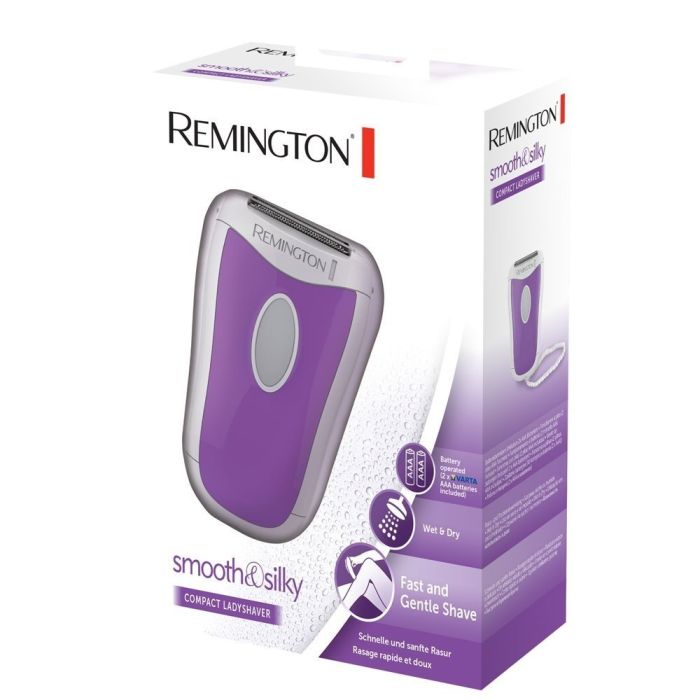 Бритва електр. Remington сеточная Smooth & Silky, АААx2, сух.+влажн., женская, триммер, бело-фиолетовый