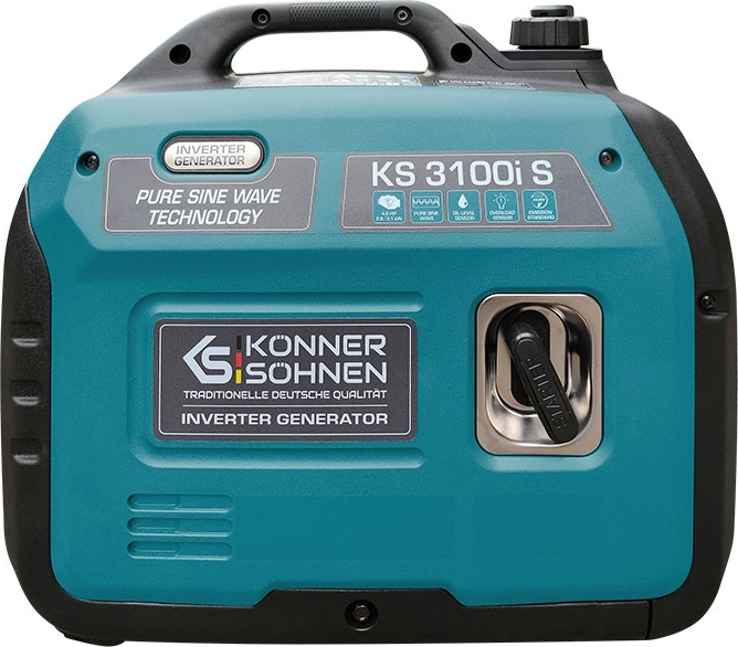 Генератор инверторный бензиновый Konner&Sohnen KS 3100i S, 230В, 3.1кВт, ручной тартер, 21.5кг