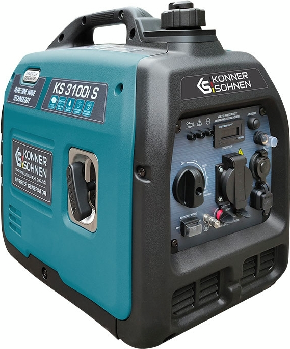 Генератор инверторный бензиновый Konner&Sohnen KS 3100i S, 230В, 3.1кВт, ручной тартер, 21.5кг