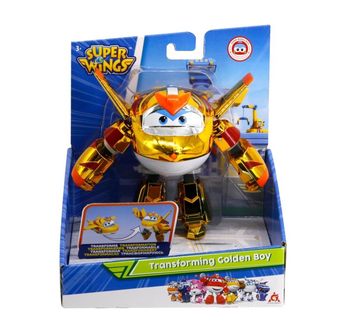 Игровая фигурка-трансформер Super Wings Transforming Золотой Мальчик (Golden Boy)
