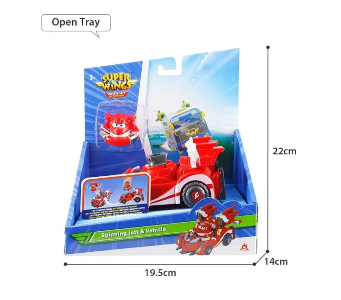 Игровой набор Super Wings Spinning Vehicle Джетт (Jett)