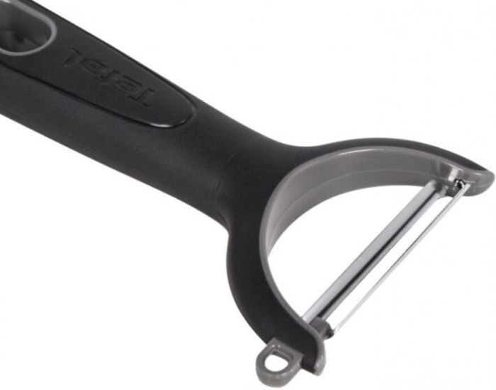 Овощечистка горизонтальная Tefal Comfort, 14см, нержавеющая сталь, пластик, черный