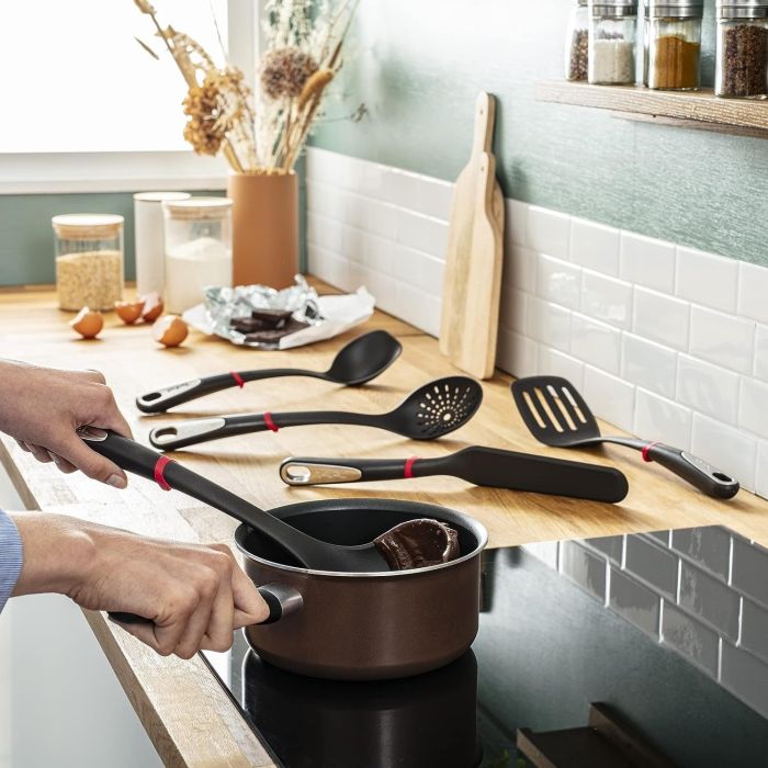 Лопатка для блинов Tefal Ingenio, нейлон, пластик, черный