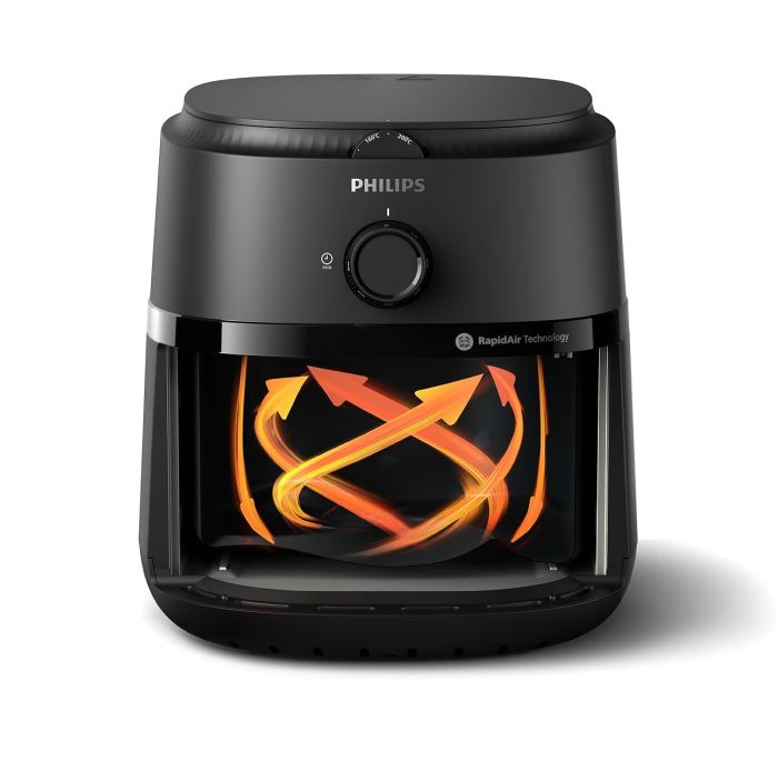 Мультипечь Philips Ovi L, 1500Вт, чаша-4.2л, механическое управл., 12 авто. программ, пластик, чорний