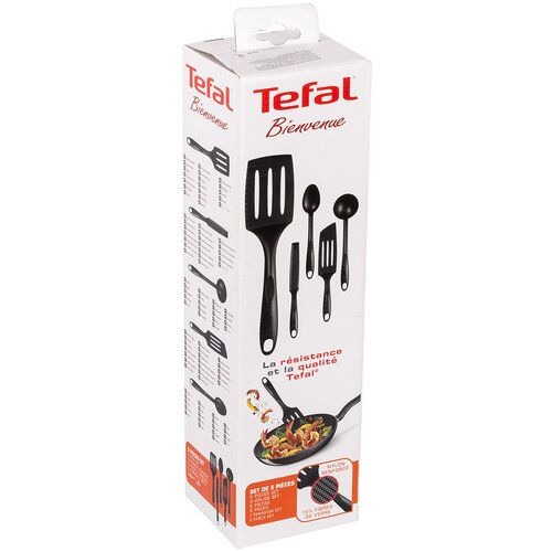 Набор кухонных аксессуаров Tefal Bienvenue, 5шт, пластик, черный