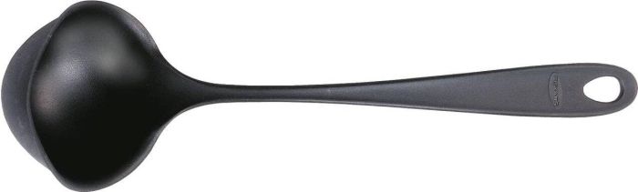 Ополоник Fiskars Essential, 28см, пластик, чорний
