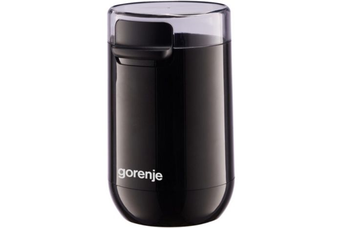 Кофемолка Gorenje роторная 150Вт, объем зерен-45г, пластик/металл, черный
