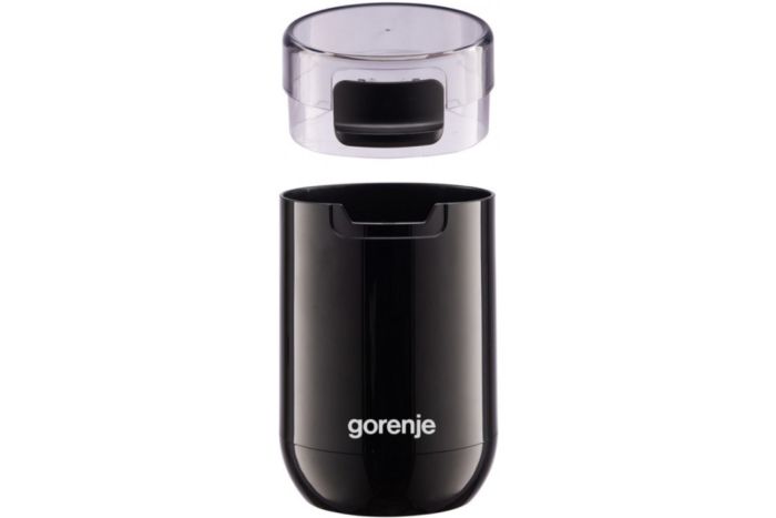 Кофемолка Gorenje роторная 150Вт, объем зерен-45г, пластик/металл, черный