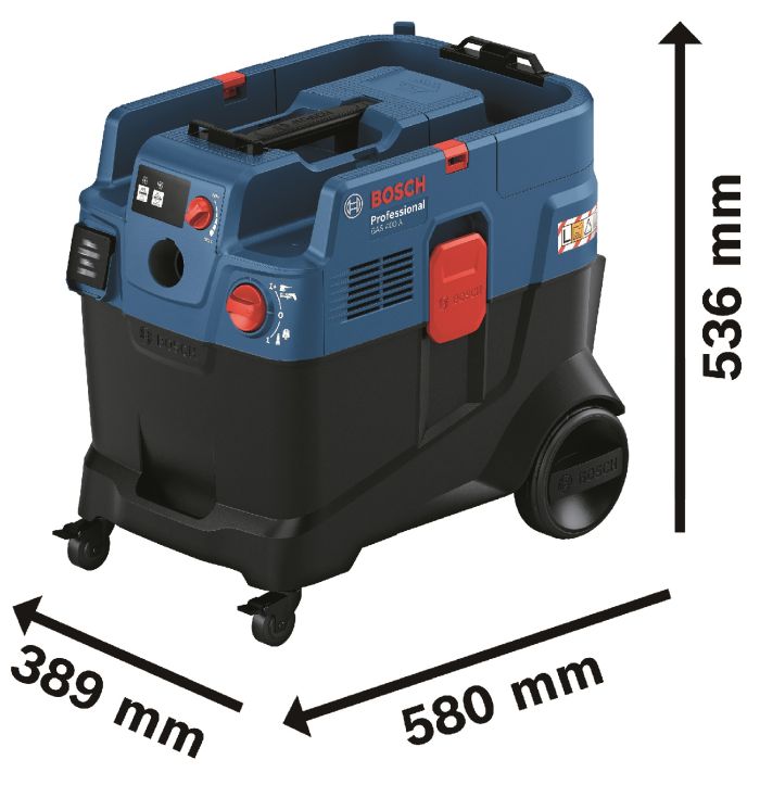 Пилосос професійний Bosch Professional GAS 400 A 1200Вт 240мБар контейнер 40л 14кг