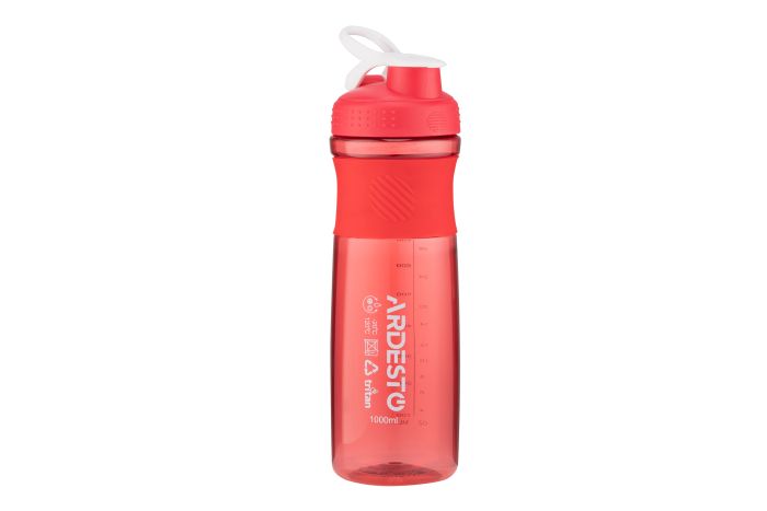 Пляшка для води ARDESTO Smart bottle, 1000мл, тритан, червоний