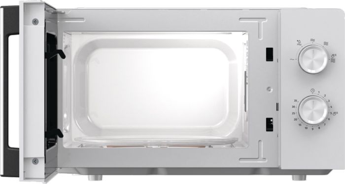 Микроволновая печь Gorenje, 17л, мех. управл., 700Вт, дисплей, белый