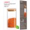 Банка для хранения Ardesto Midori, 700мл, стекло, бамбук, квадратная, прозрачный