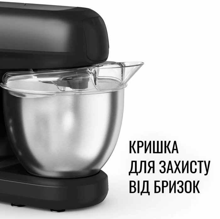 Кухонная машина Tefal Bake Partner 1100Вт, чаша-металл, корпус-пластик, насадок-8, черный