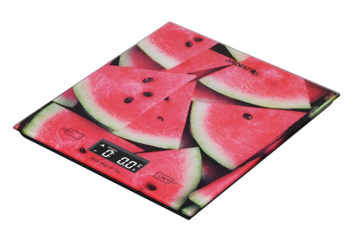 Весы Ardesto кухонные Wаtermelon, 5кг, AAAx2 в компл, стекло,  многоцветный