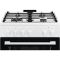 Плита Electrolux газовая, 59л, 60x60см, чугун, белый