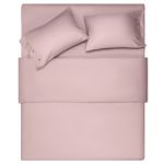 КПБ 1.5сп Ardesto Mix&Match, підковдра 160х220см, простирадло 180х240см, наволочки (2) 50х70см, 100% бавовна, сатин, рожевий світлий
