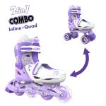 Роликовые коньки Neon Combo Skates Сиреневый (Размер 30-33)