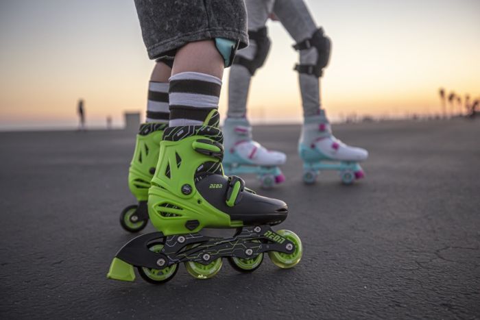 Роликові ковзани Neon Combo, розмір 30-33, салатовий