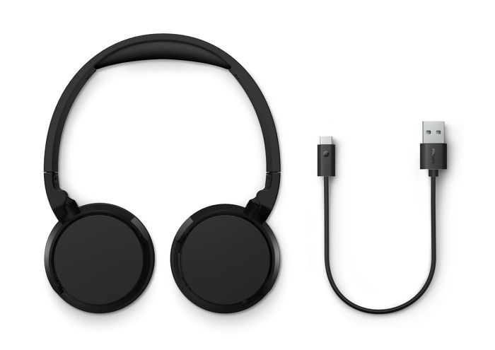 Наушники On-ear Philips TAH4209 BT 5.3, Wireless, Mic, Черный
