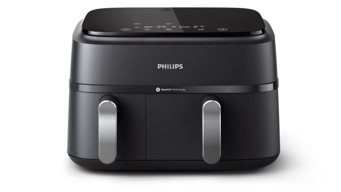 Мультипіч Philips Ovi Dual Series 3000 2750Вт, чаша-6+3л, сенсорне управл., 2 контейнера,8 авто. Програм, пластик, чорний