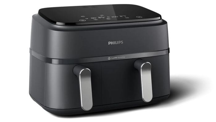 Мультипіч Philips Ovi Dual Series 3000 2750Вт, чаша-6+3л, сенсорне управл., 2 контейнера,8 авто. Програм, пластик, чорний