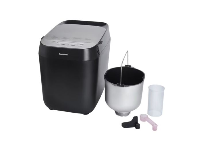 Хлебопечка Panasonic 700Вт, программ-18, макс.вес -1кг, форма-кругл., пластик, черный