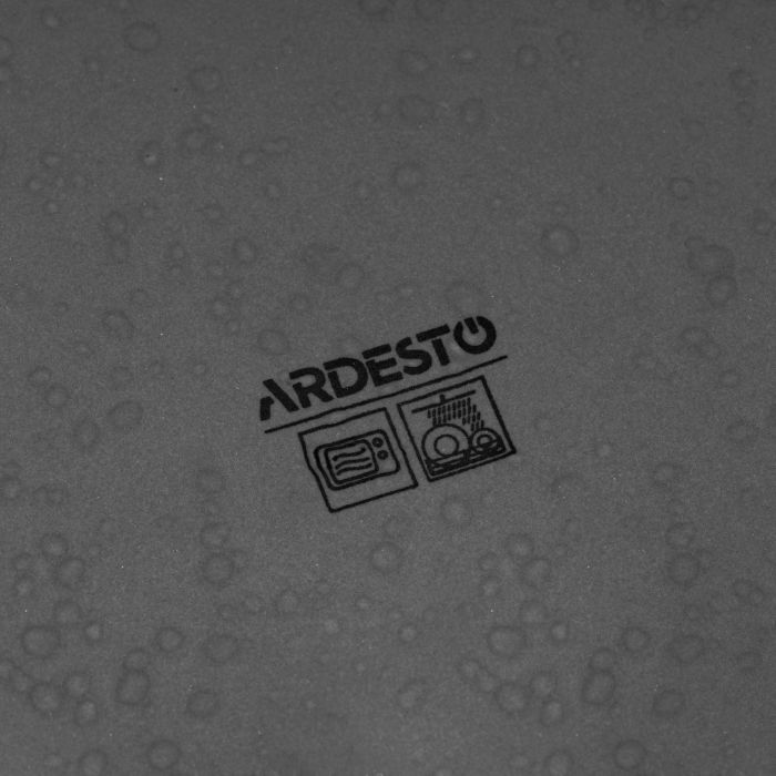 Тарелка десертная Ardesto Trento, 20.5см, керамика, серый