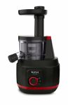 Соковитискач Tefal Juiceo шнековий 150Вт, чаша-0.8л, жмих-0.8л, насадка для цитрусових, пластик, червоно-чорний