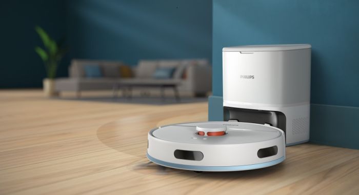Робот-пылесос Philips Series 2000, h=40.3см, влажная уборка, конт пыль -0.25л, автон. раб. до 130мин, НЕРА 11, белый