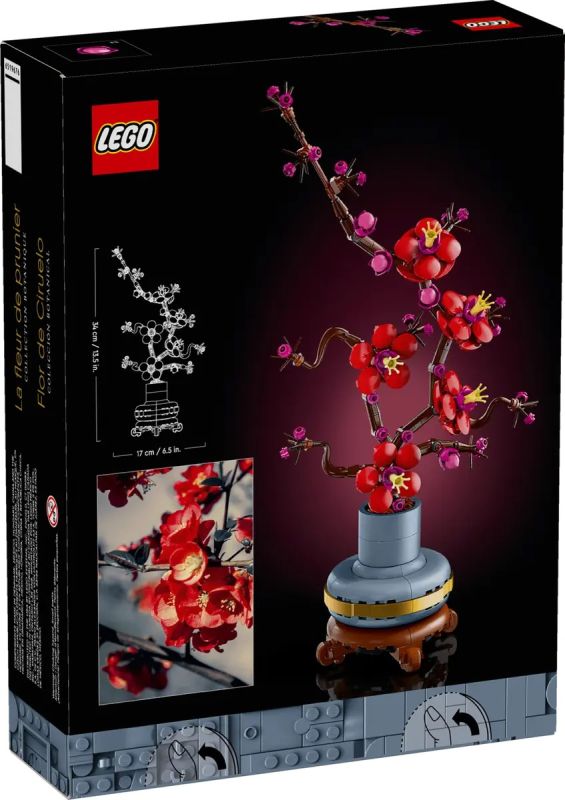 Консируктор LEGO Icons Botanicals Сливовый цвет