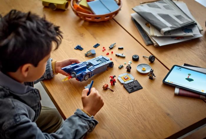 Конструктор LEGO Batman Бетмен на бетмобиле против Харли Квин и Мистера Фриза