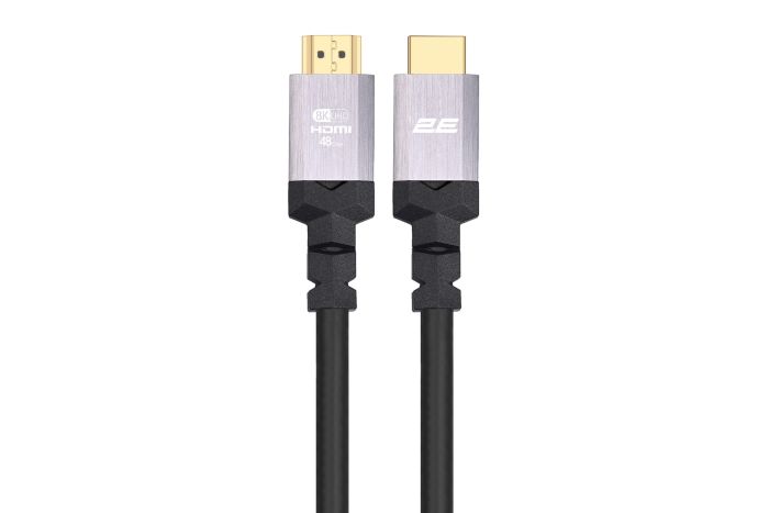 Кабель HDMI (M/M) 2Е 3м, 2.1, 4K/120Hz, 8K/60Hz 48Gbps, Ultra High Speed, чорний