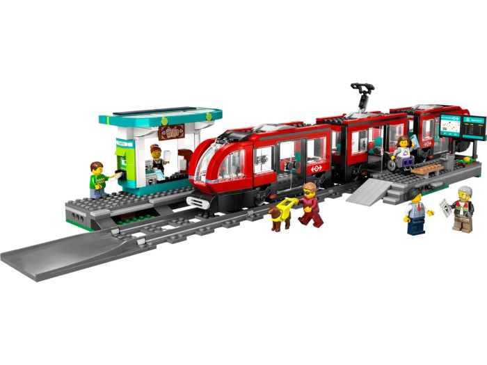 Конструктор LEGO City Трамвай и вокзал в центре города