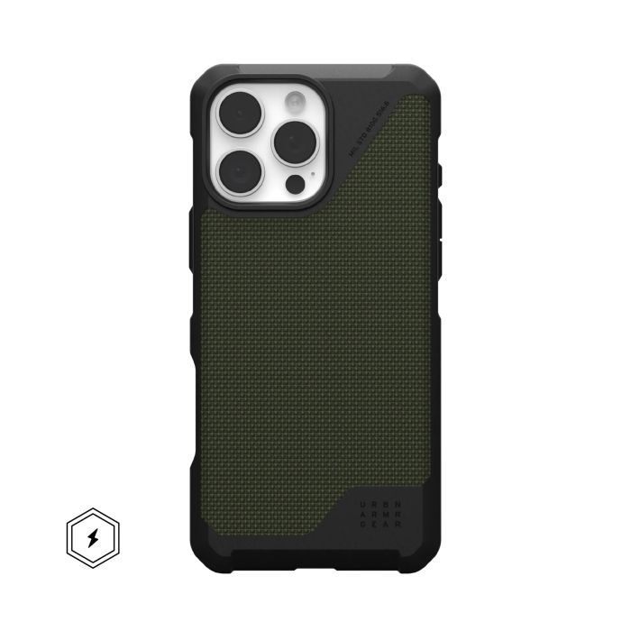 Чехол UAG для iPhone 16 Pro Max, Metropolis LT Magsafe, Kevlar Olive