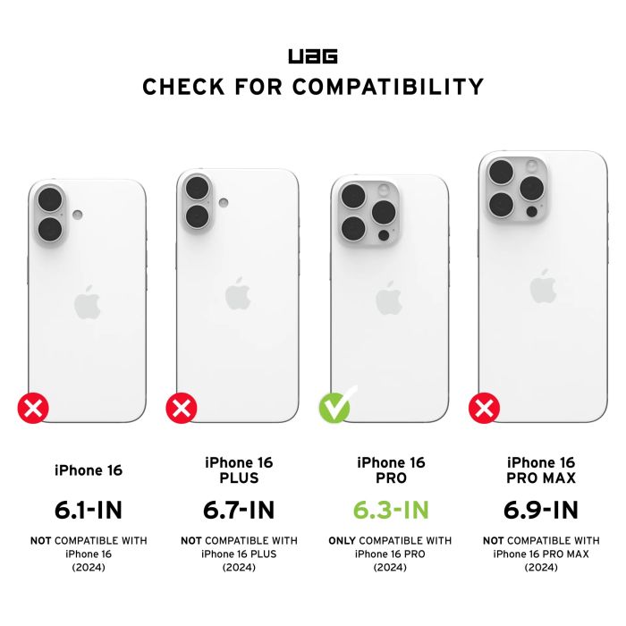 Чохол UAG для iPhone 16 Pro, Civilian Magsafe, Mallard