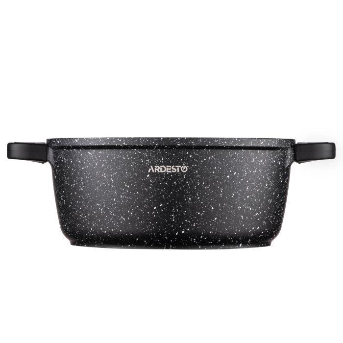 Кастрюля со стеклянной крышкой Ardesto Gemini Anzio, 3.1л, алюминий, черный