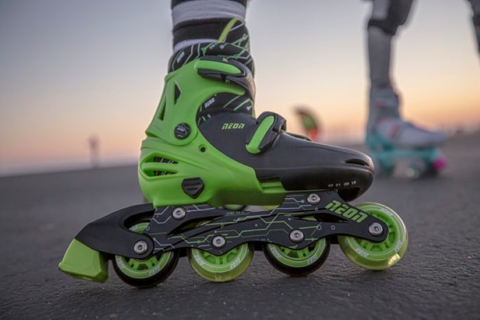 Роликовые коньки Neon Inline Skates Зеленый (Размер 30-33)